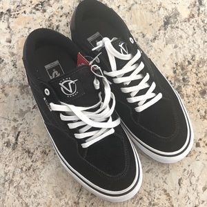 NWT Vans Men Sz 9.5 Rowan Pro Black Canvas/Suede